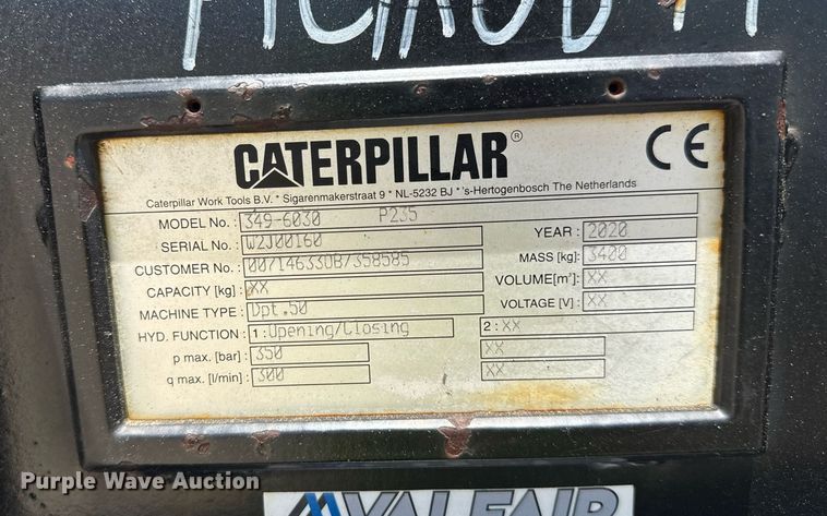 image for item EC3628 2020 Caterpillar 349-6030 pulverizer