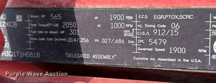 image for item ED5658 2022 Peterbilt 389 semi truck