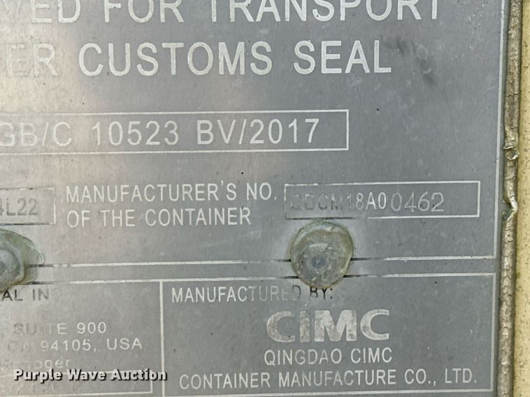 image for item ED5659 CIMC 1CC-S114L22 storage container