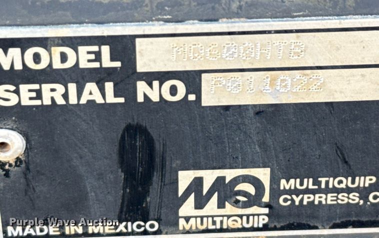 image for item ED5661 2023 Multiquip MQ600HTB pump