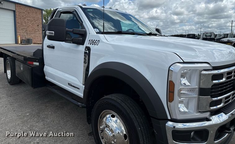 image for item ED5663 2024 Ford F550 Super Duty XL flatbed truck