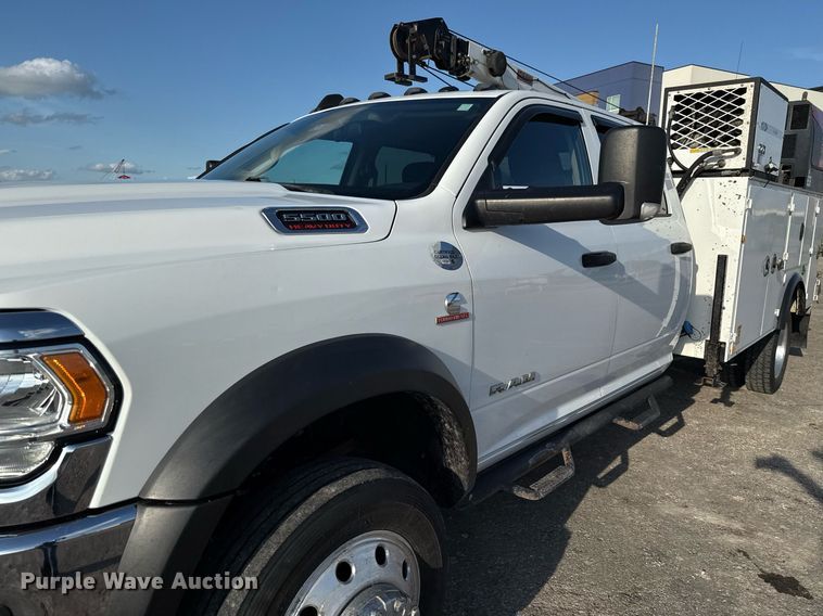 image for item ED5665 2019 Dodge Ram 5500 Crew Cab utility / service truck