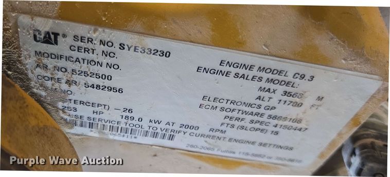 image for item EE0027 2019 Caterpillar 140M3 AWD motor grader