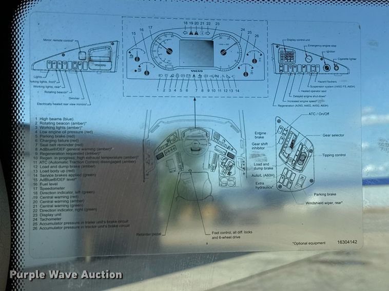 image for item EE0030 2018 Volvo A25G water wagon