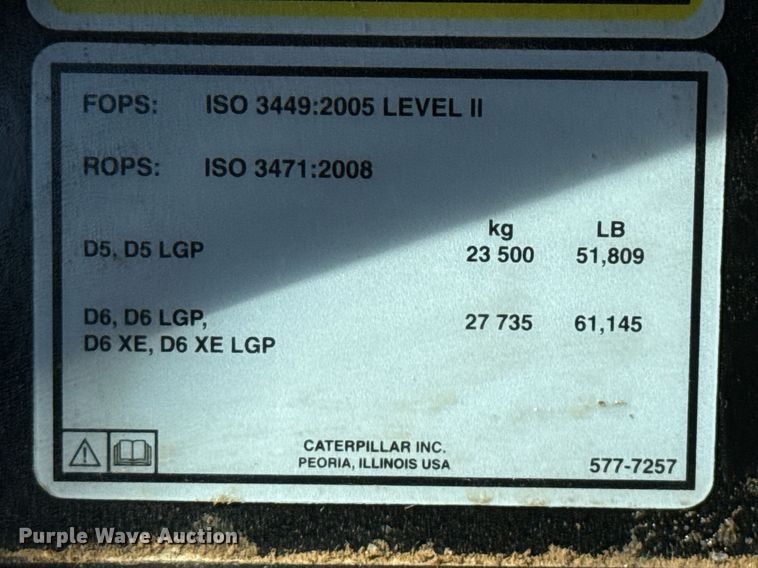image for item EE0036 2024 Caterpillar D6 LGP dozer