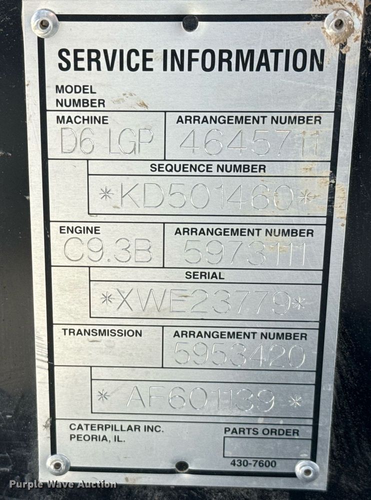 image for item EE0036 2024 Caterpillar D6 LGP dozer
