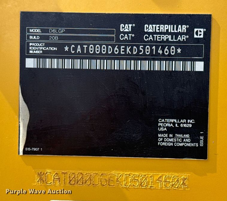 image for item EE0036 2024 Caterpillar D6 LGP dozer