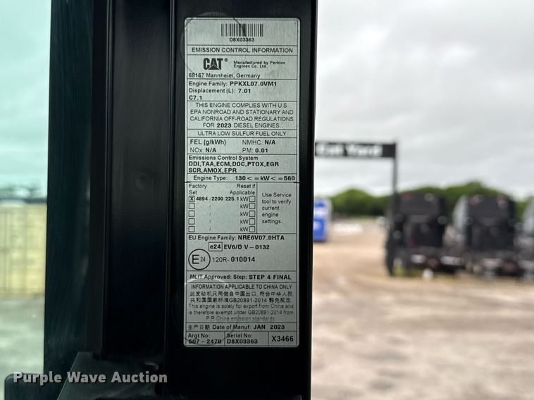 image for item EE0037 2023 Caterpillar 336 excavator