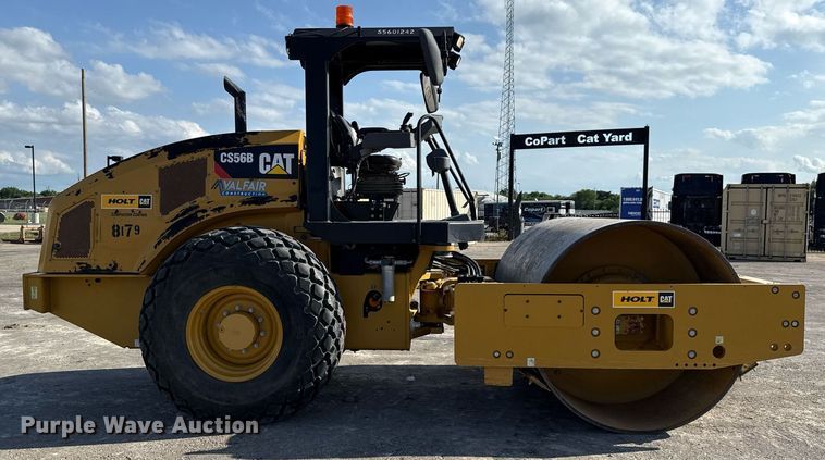 image for item EE0040 2020 Caterpillar CS56B single drum vibratory roller