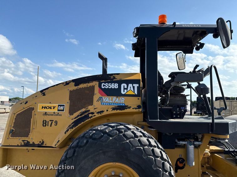 image for item EE0040 2020 Caterpillar CS56B single drum vibratory roller