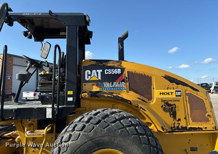 image for item EE0040 2020 Caterpillar CS56B single drum vibratory roller
