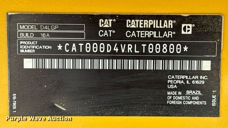 image for item EE0047 2023 Caterpillar D4 LGP dozer