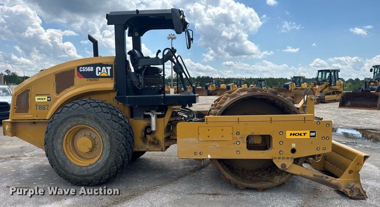 image for item EE0064 2019 Caterpillar CS56B single drum vibratory roller