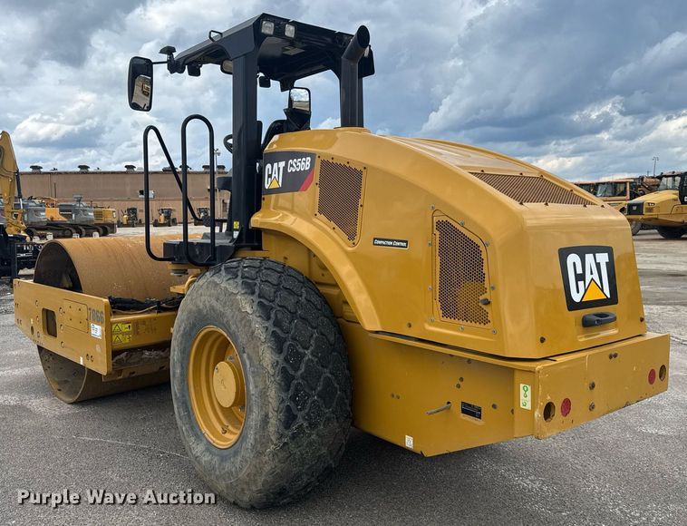 image for item EE0071 2019 Caterpillar CS56B single drum vibratory roller