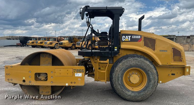 image for item EE0071 2019 Caterpillar CS56B single drum vibratory roller