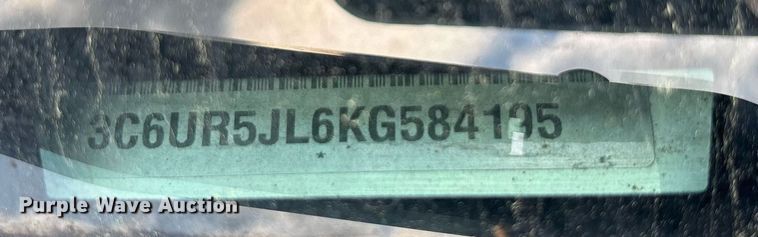 image for item EE0076 2019 Dodge Ram 2500 Crew Cab pickup truck