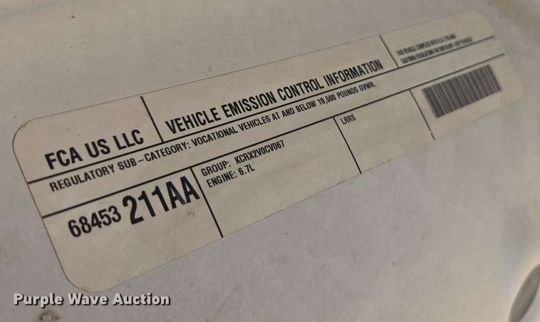 image for item EE0077 2019 Dodge Ram 5500 Crew Cab utility / service truck