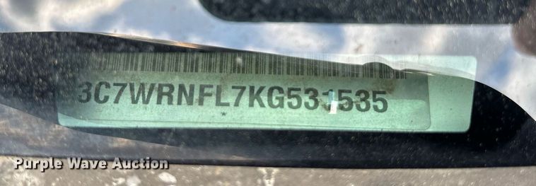 image for item EE0077 2019 Dodge Ram 5500 Crew Cab utility / service truck