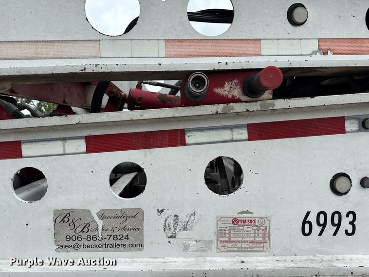 image for item EE0081 2015 Temisko LB-T3W-57 lowboy equipment trailer