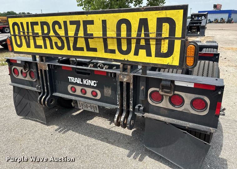 image for item EE0082 2016 Trail King TK130HDG-102 lowboy equipment trailer