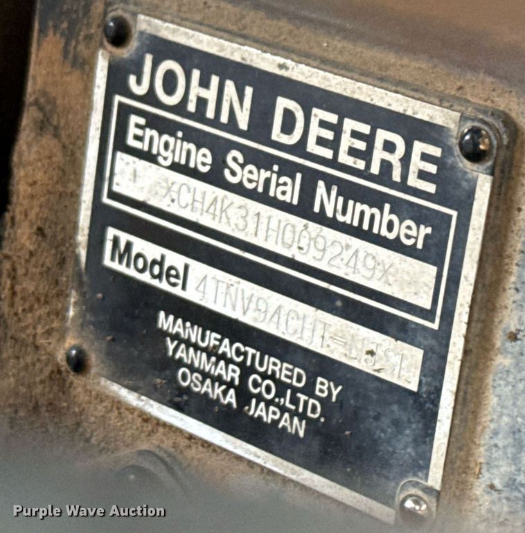 image for item EE0083 2016 John Deere 333E tracked skid steer loader