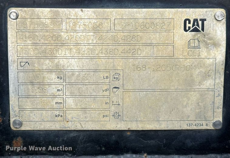 image for item EF3111 Caterpillar backhoe bucket