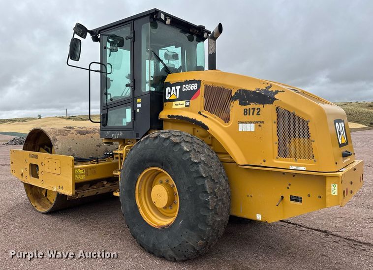image for item EH0253 2019 Caterpillar CS56B single drum vibratory roller