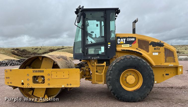 image for item EH0253 2019 Caterpillar CS56B single drum vibratory roller