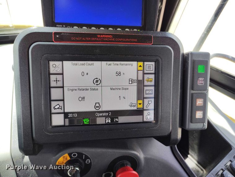 image for item EH0255 2023 Caterpillar 745 articulated scraper truck