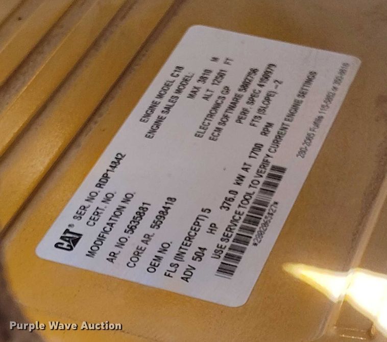 image for item EH0255 2023 Caterpillar 745 articulated scraper truck