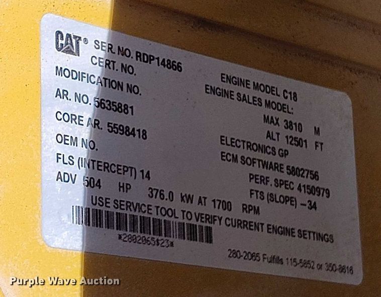 image for item EH0259 2024 Caterpillar 745 articulated scraper truck