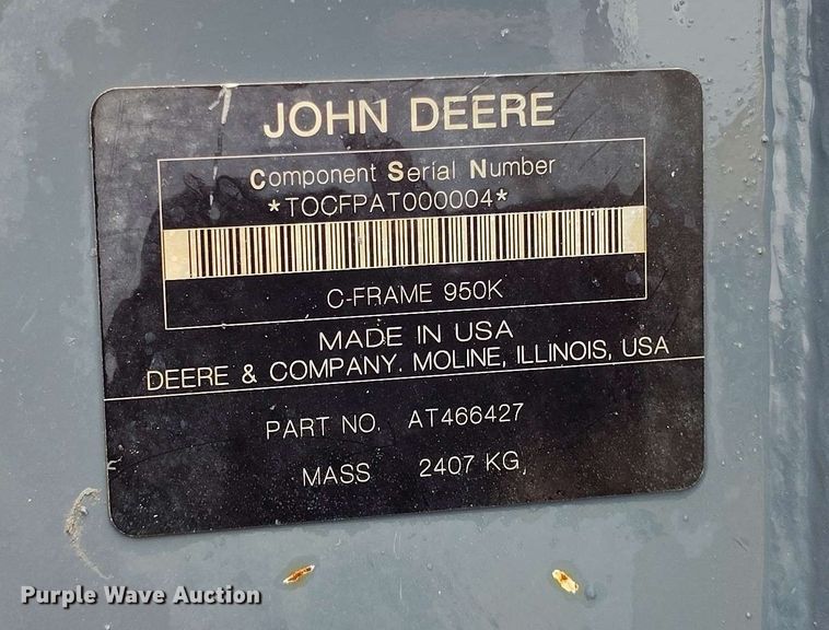 image for item EH0263 2017 John Deere 950K LGP dozer