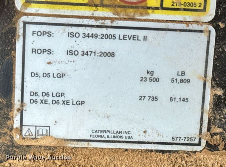 image for item EH0267 2024 Caterpillar D6 LGP dozer