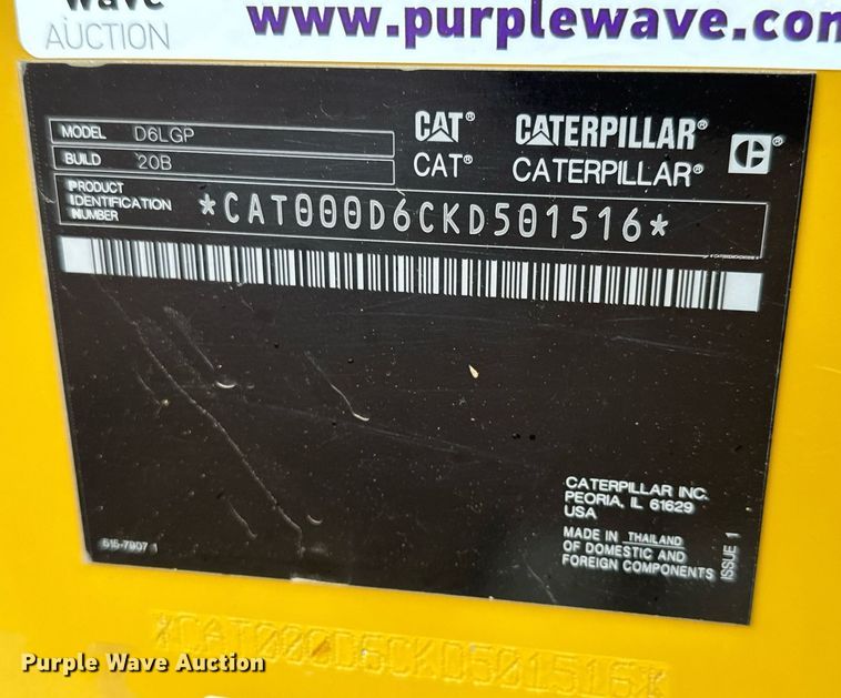 image for item EH0267 2024 Caterpillar D6 LGP dozer