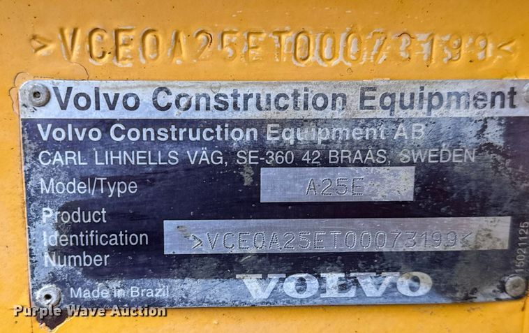 image for item EH0272 2008 Volvo A25E water wagon