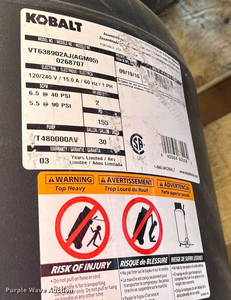 image for item EJ3757 (2) air compressors