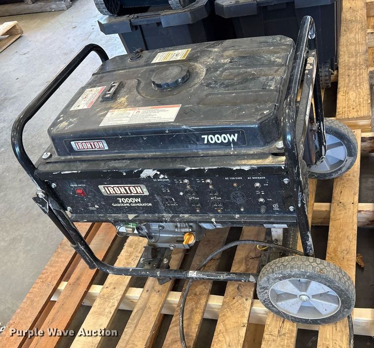 image for item EJ3792 Ironton 7000W Generator