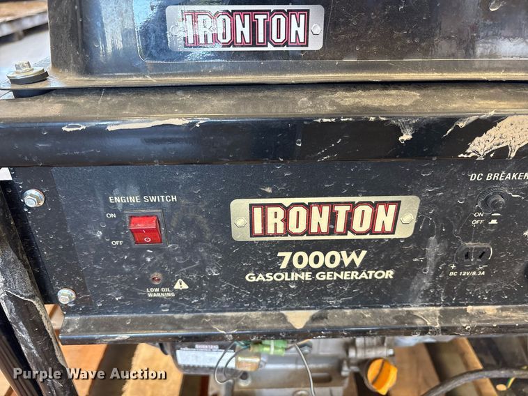 image for item EJ3792 Ironton 7000W Generator