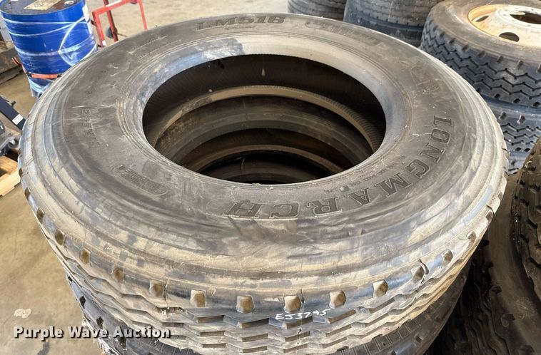 image for item EJ3795 (8) 11R24.5 retreaded tires