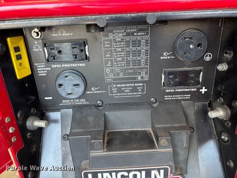 image for item EJ3807 Lincoln Electric Ranger 330MPX welder/generator