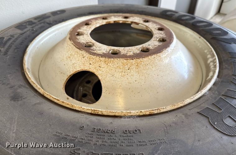 image for item EJ3816 (7) 11R24.5 tires and wheels  