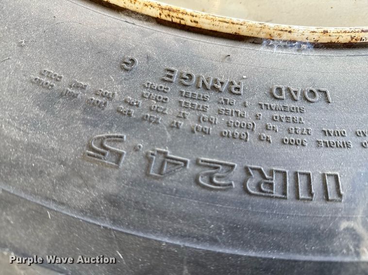 image for item EJ3816 (7) 11R24.5 tires and wheels  