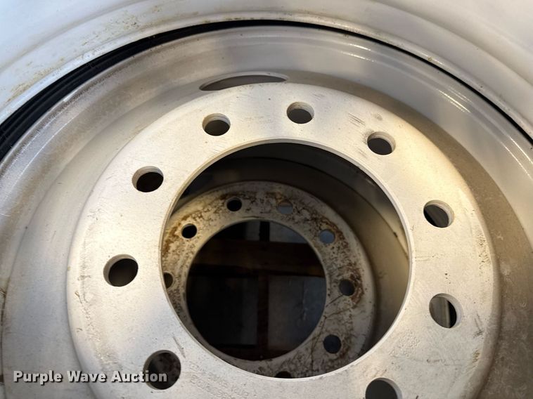 image for item EJ3816 (7) 11R24.5 tires and wheels  