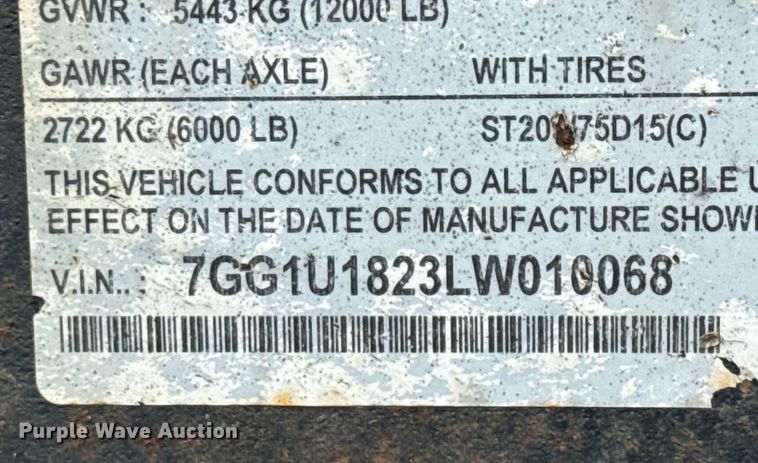 image for item EJ3821 2020 Salvation Trailers 18X83 15