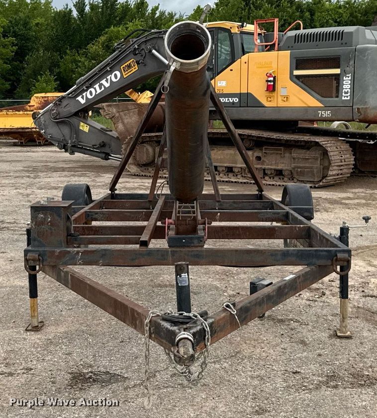 image for item EJ3822 Shop built J stand trailer