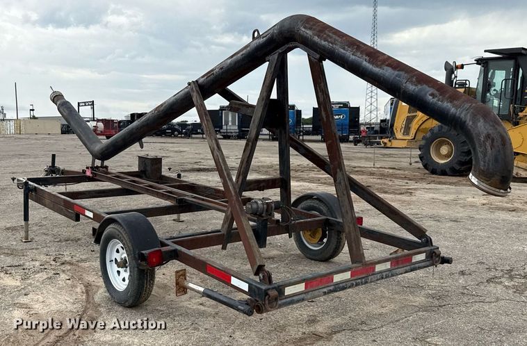 image for item EJ3822 Shop built J stand trailer