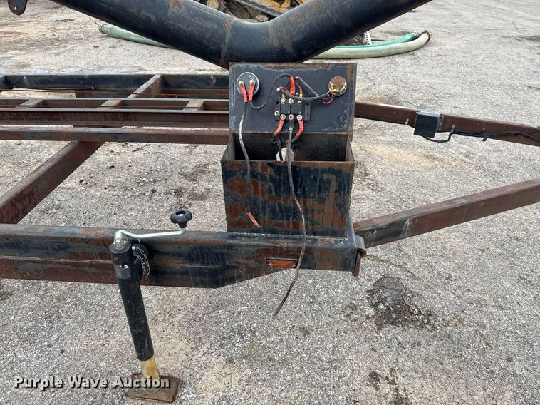 image for item EJ3822 Shop built J stand trailer