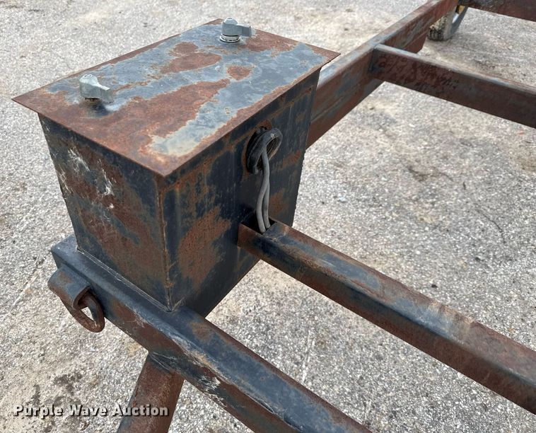 image for item EJ3822 Shop built J stand trailer