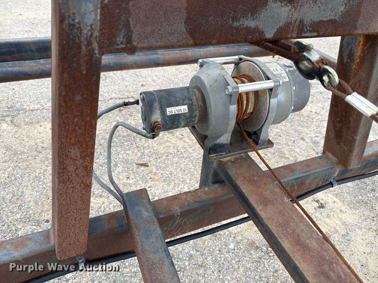 image for item EJ3822 Shop built J stand trailer