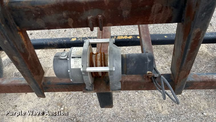 image for item EJ3822 Shop built J stand trailer